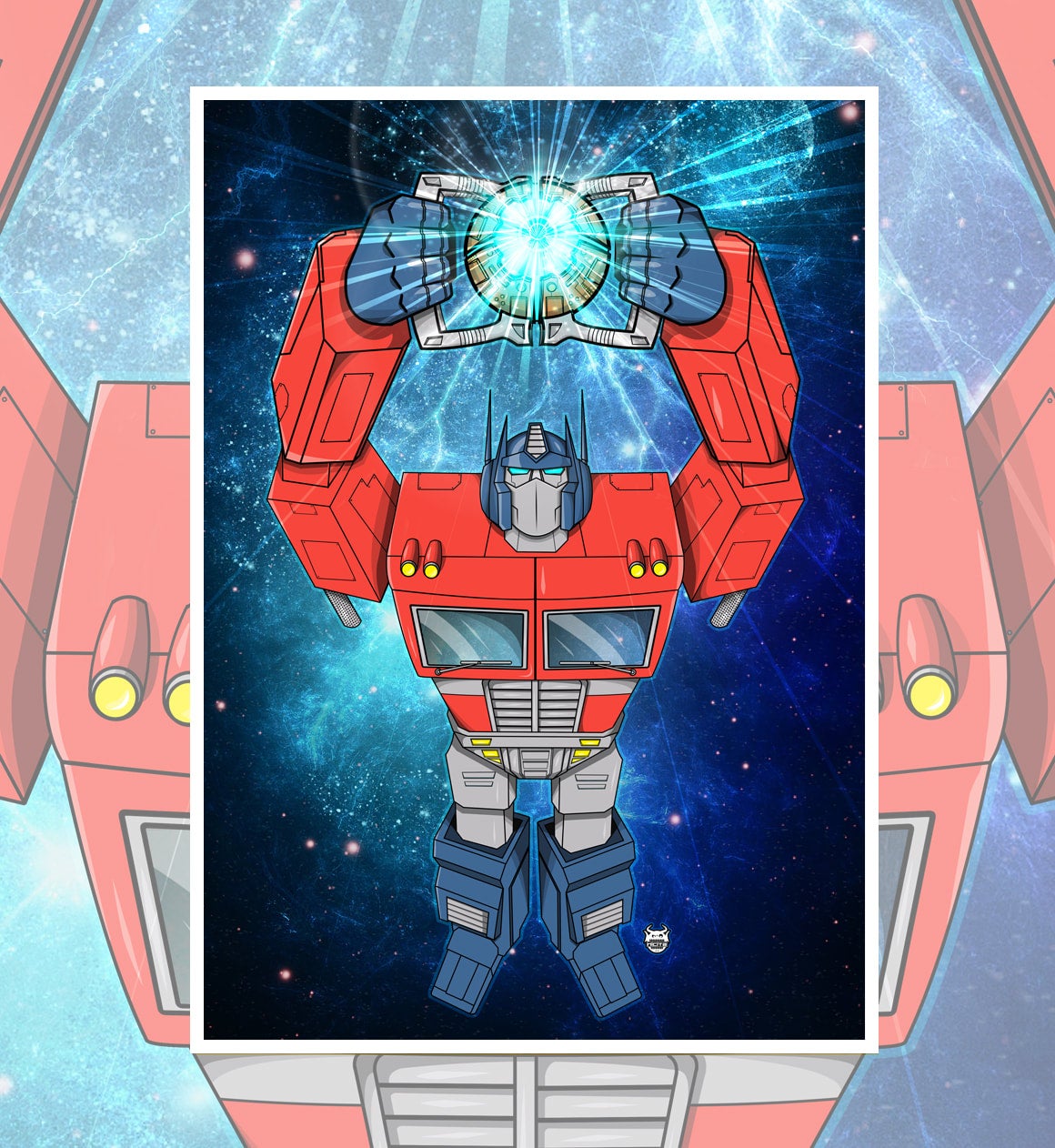 Transformers optimus prime with matrix of leadership shell shocked